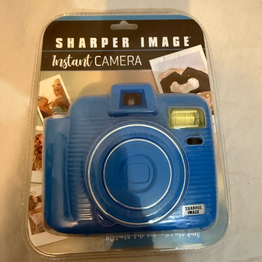 Sharper Image Vibrant Blue Instant Camera